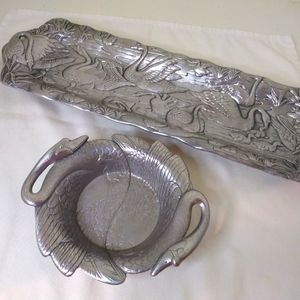 Arthur Court Swan Tray NEW-like